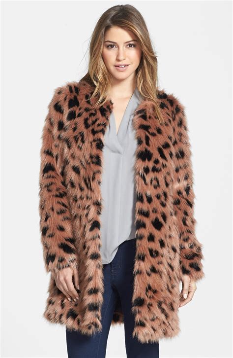 ichael michael kors oversized faux fur coat|michael kors removable hood coats.